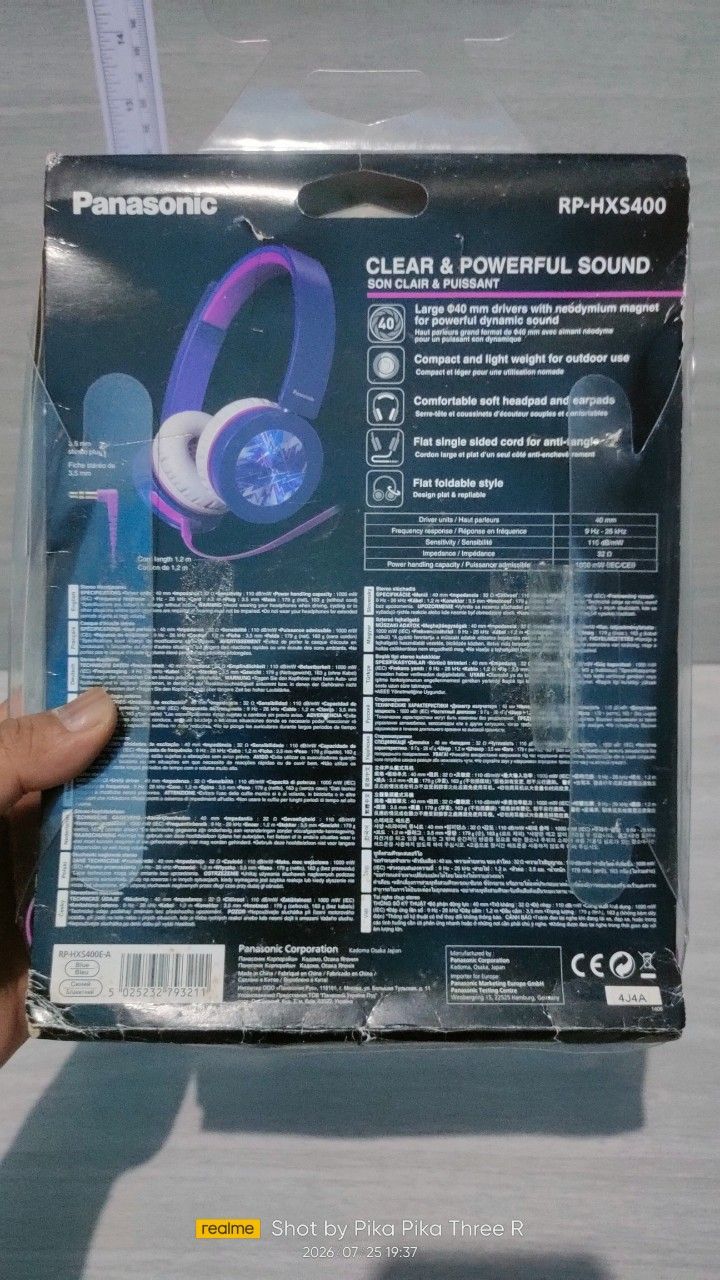 Headphone panasonic RP-HXS400