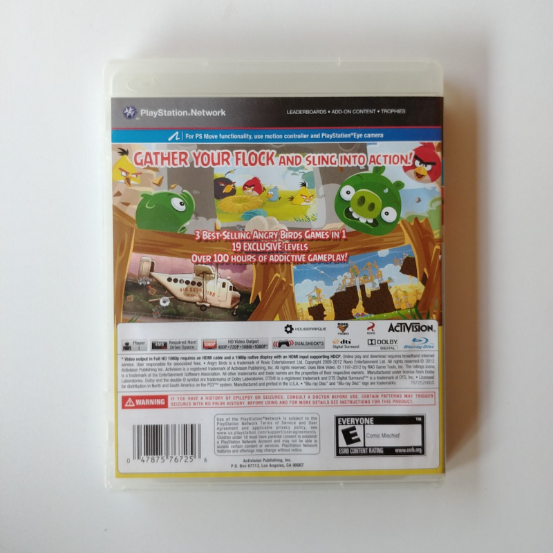 PS3 - Angry Birds Trilogy (2ND/R1)
