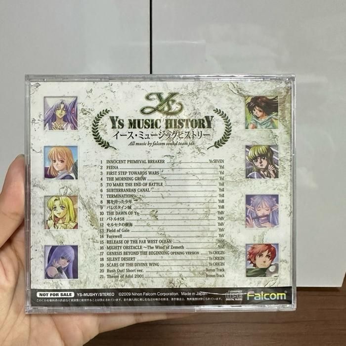 (B6) Japanese CD Music Ys MUSIC HISTORY by Falcom Sound Team