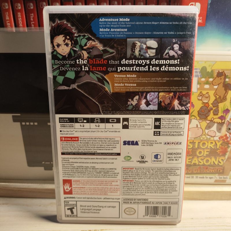 Kaset Switch Demon Slayer PURE USA