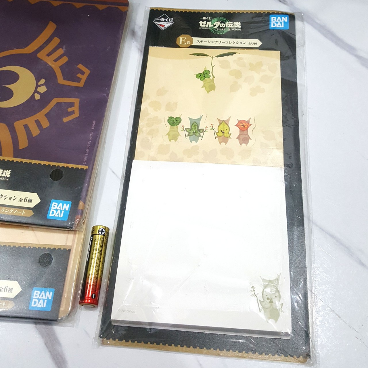 Zelda Tears of the Kingdom Ichiban Kuji Stationary Collection [3-pcs] Korok Memo & Emblem Note Book