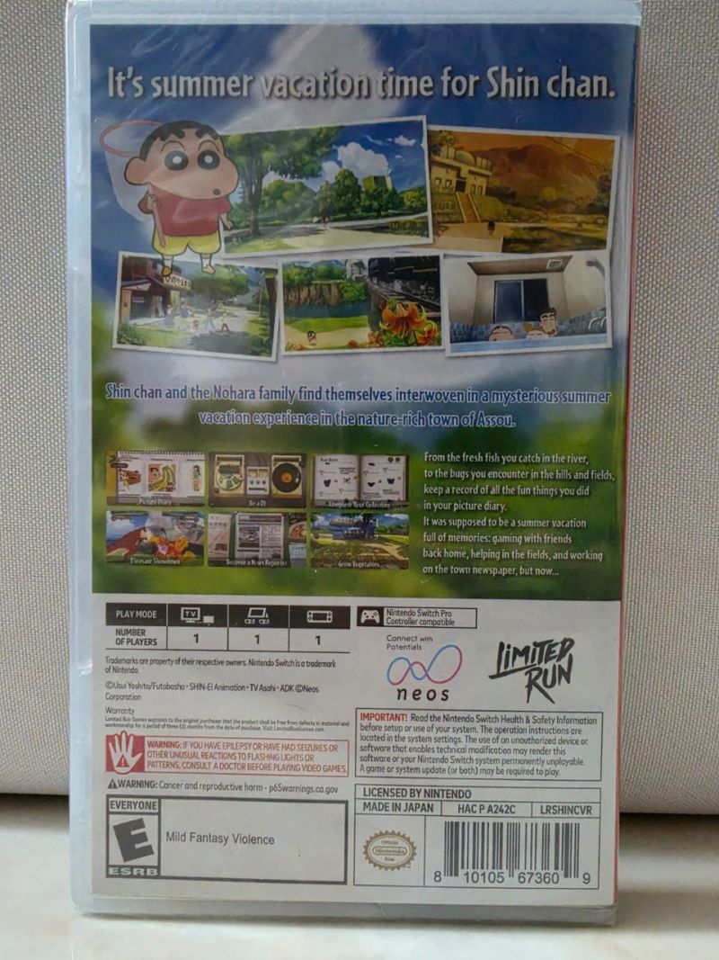 Shin Chan Me And The Professor On Summer Vacation (Switch)