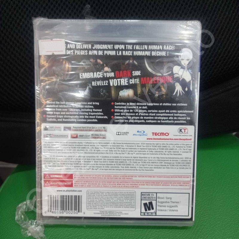 (Brand New Factory Sealed) PS3 Deception IV: Blood Ties