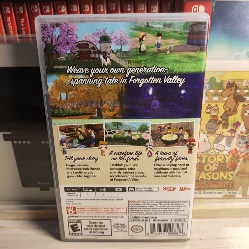 Kaset Switch Story of Seasons a Wonderful Life PURE USA