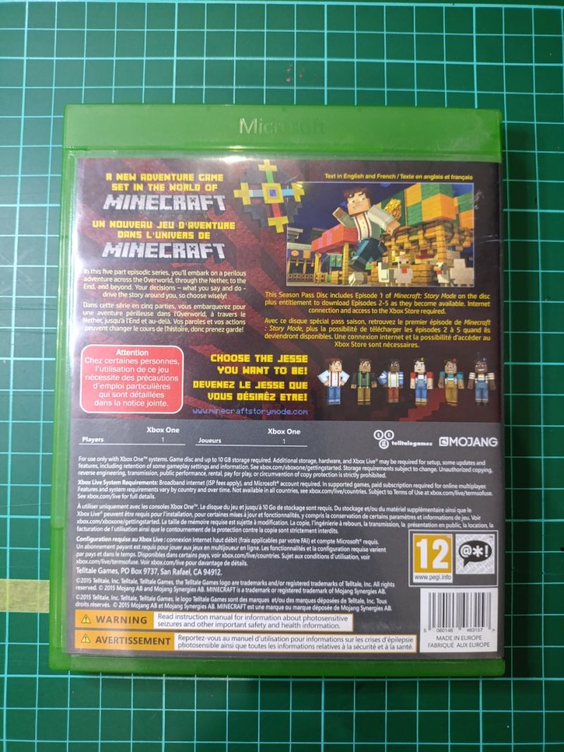 Minecraft Story Mode XBOX ONE