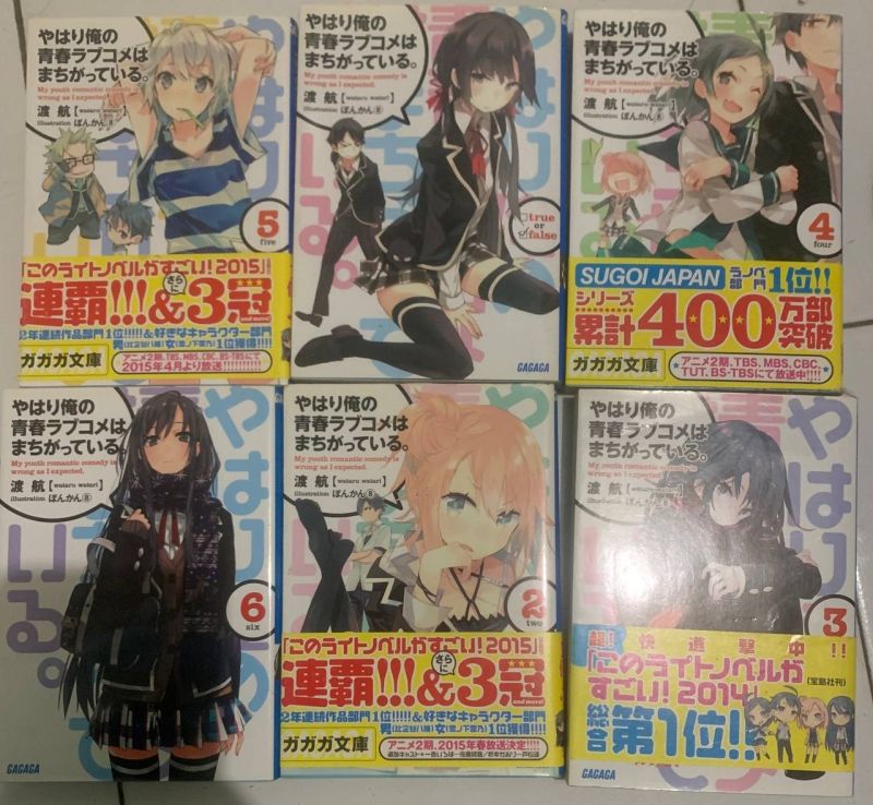 77 Light Novel Oregairu, Impor Bahasa Jepang Asli, 78 Komik rare Relife - Jesse Alviano 175