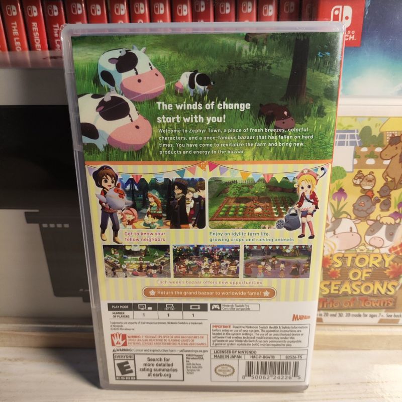 Kaset Switch Story of Seasons Grand Bazaar PURE USA (NEW!!!)