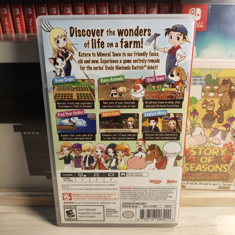 Kaset Switch Story of Seasons Friends of Mineral Town PURE USA