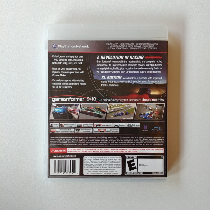 PS3 - Gran Turismo 5 XL Edition (2ND/R1)