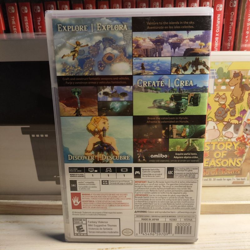 Kaset Switch Zelda ToTK PURE USA (NEW)