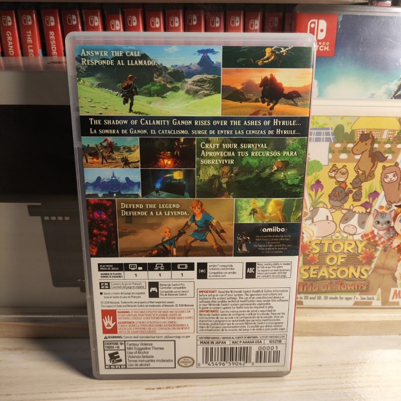 Kaset Switch Zelda BoTW PURE USA