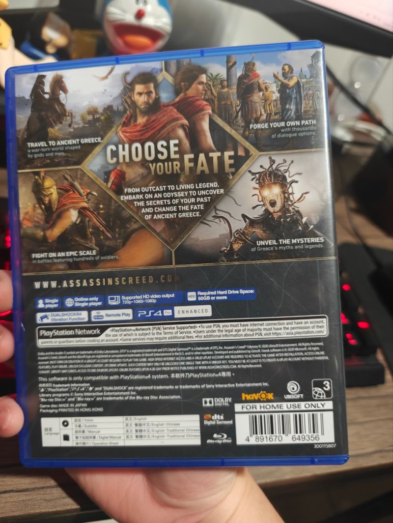PS4 Game Assasin Creed Odyssey