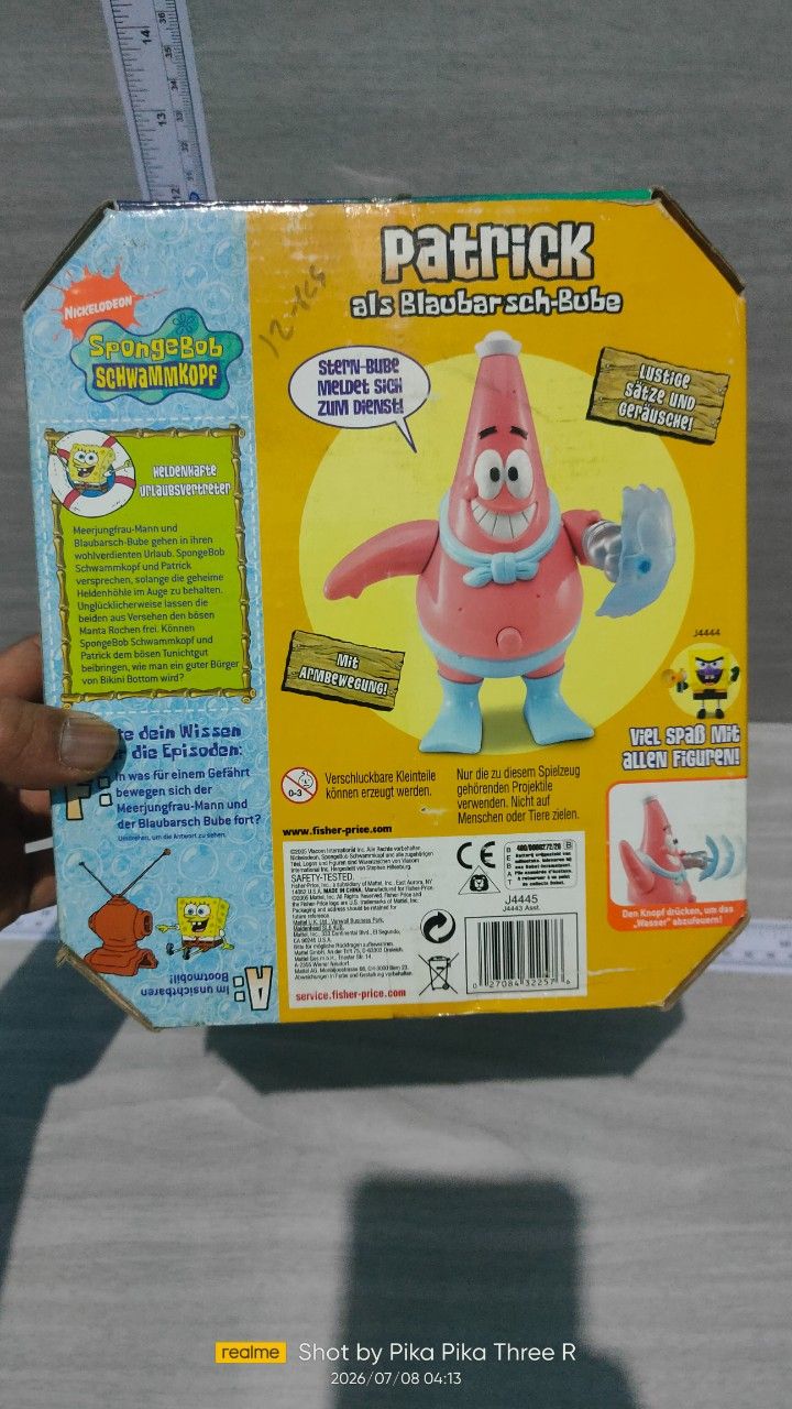 PATRICK AS BARNACLEBOY REGION JERMAN MATTEL 2005