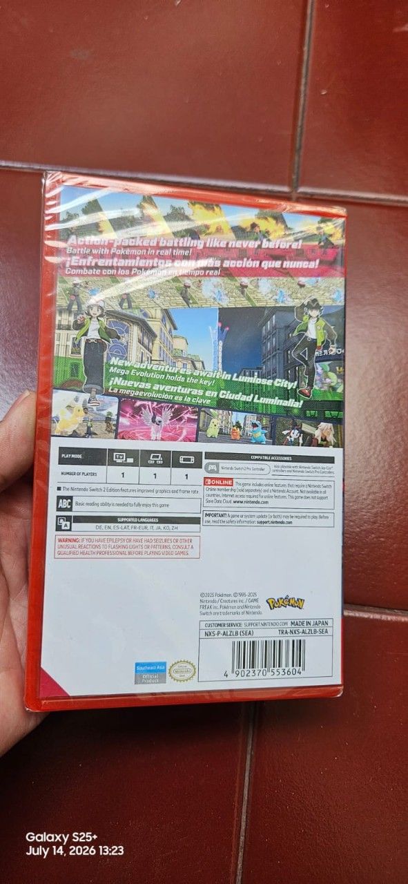 Pokemon Z-A nintendo switch 2 new segel