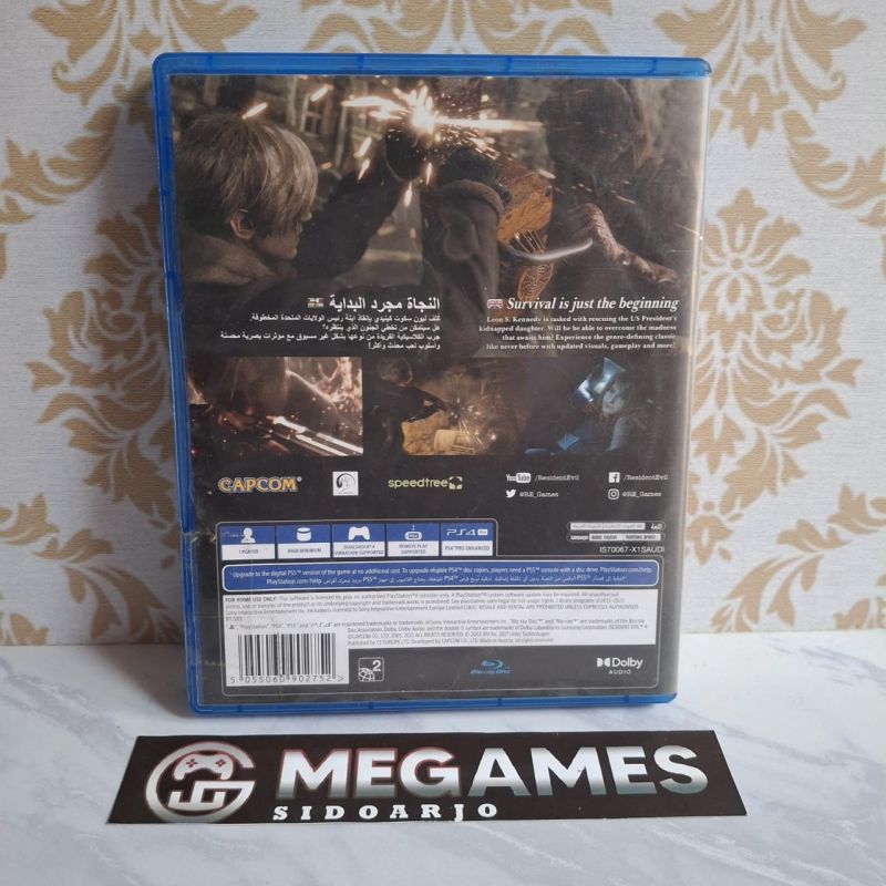 Kaset BD PS4 Resident Evil 4 Remake - Second/Bekas