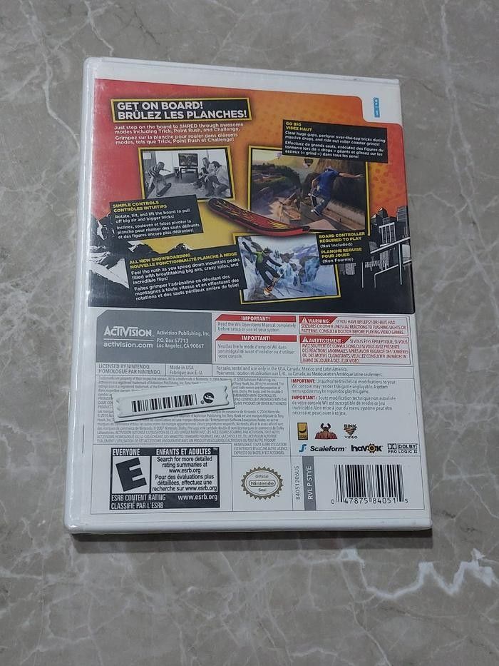 Tony Hawk Shred - Nintendo Wii REG 1 / US