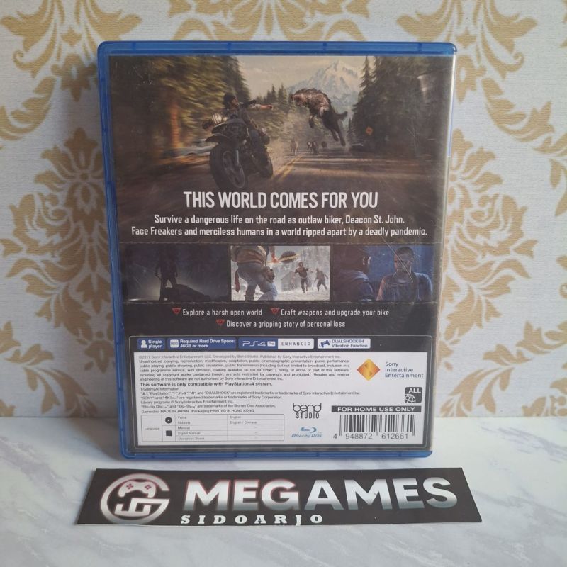 Kaset BD PS4 Days Gone - Second/Bekas