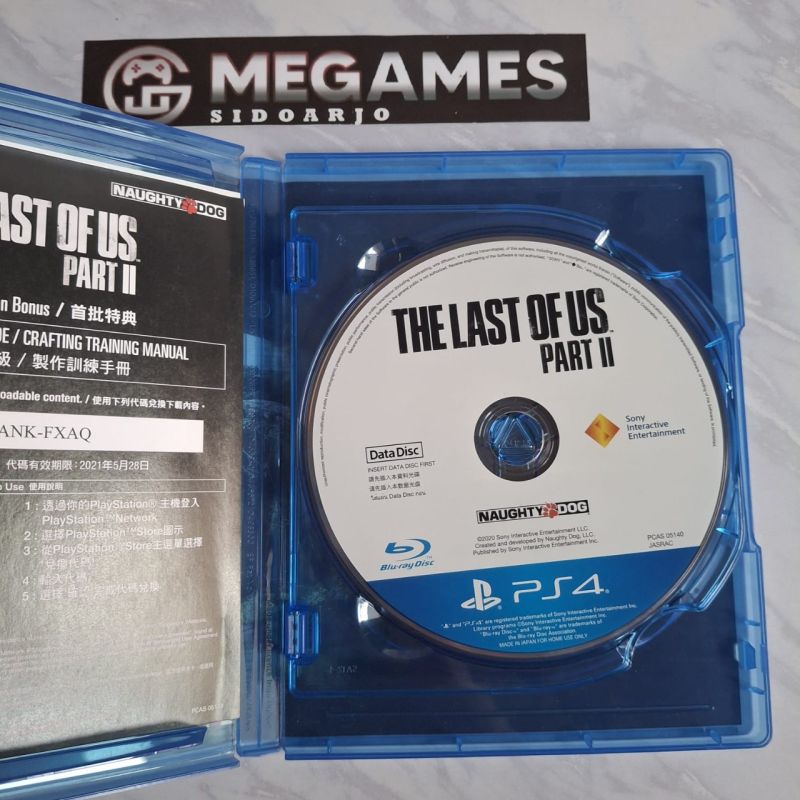 Kaset BD PS4 The Last Of Us Part 2 - Second/Bekas