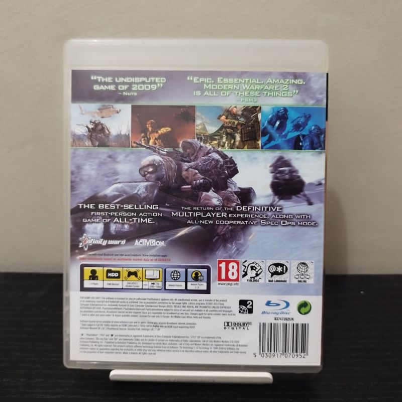 Kaset PS 3 COD mw2 & mw4 - David Wijaya