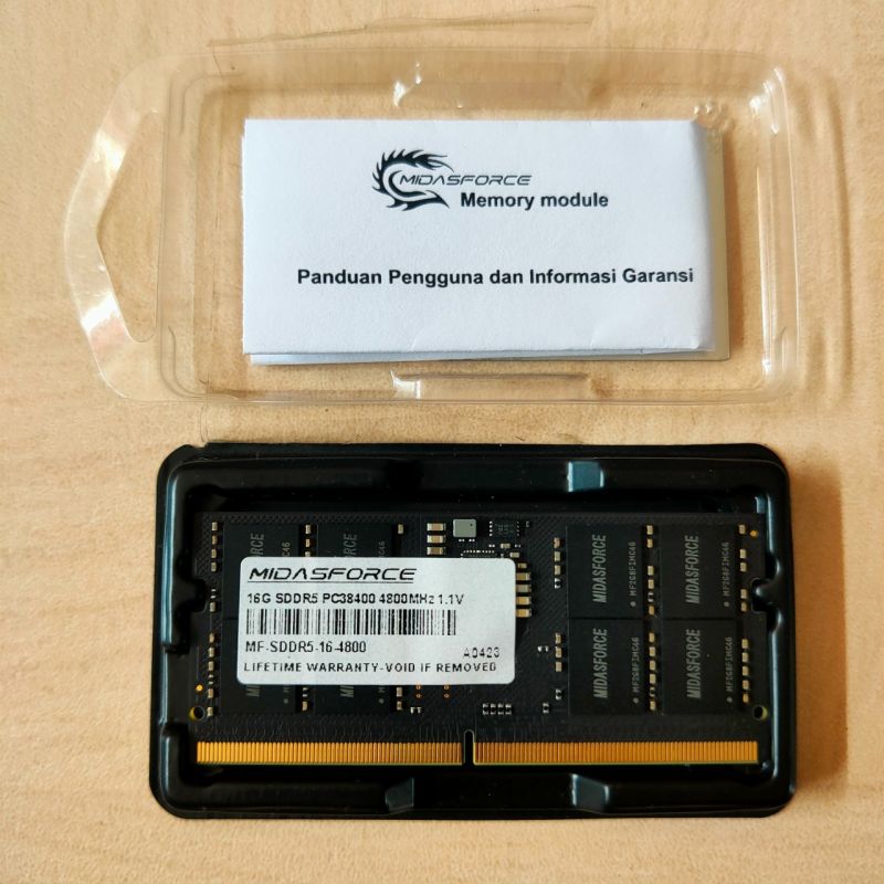 RAM 16GB DDR5 SODIMM untuk Laptop