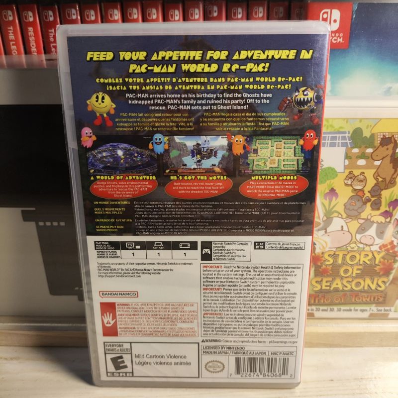 Kaset Switch Pacman World Repac PURE USA (NEW!!!)