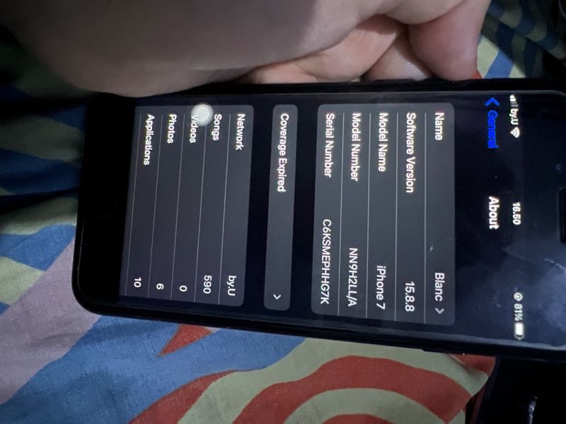 Iphone 7 Inter Whitelist Seri LL/A