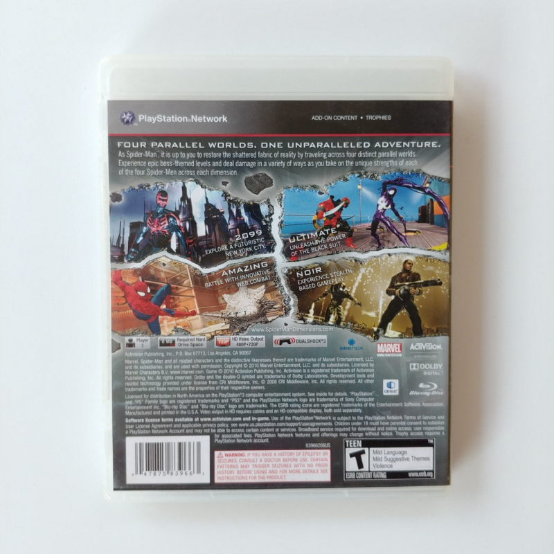 PS3 - Spider-Man: Shattered Dimensions (2ND/R1)