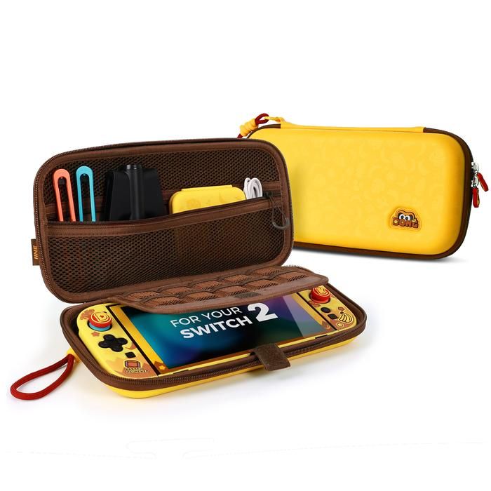 IINE EVA Storage Bag Tas Donkey Kong Bananza Edition Yellow For Nintendo Switch 2