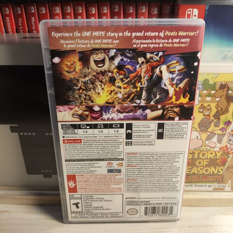 Kaset Switch One Piece Pirate Warriors 4 PURE USA