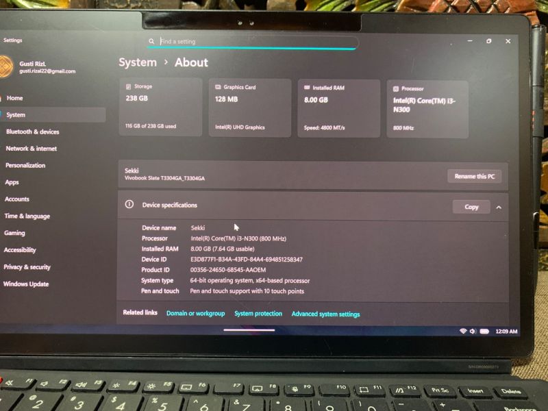Asus Vivobook 13 Slate OLED T3304GA