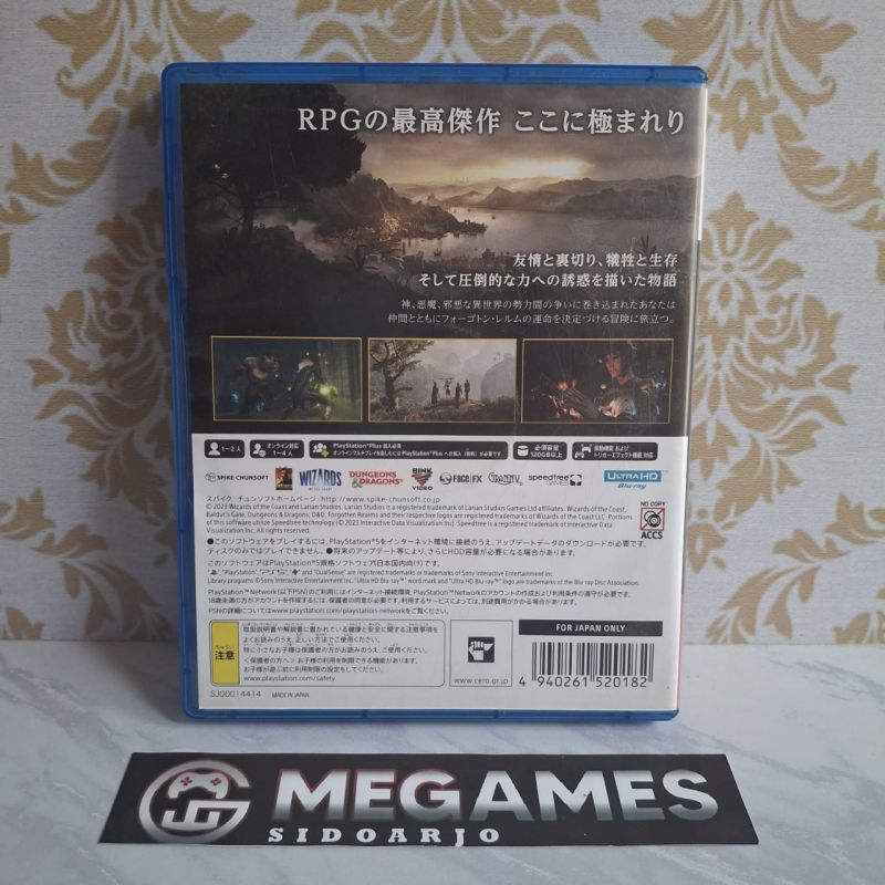 Kaset BD PS5 Baldurs Gate - Second/Bekas