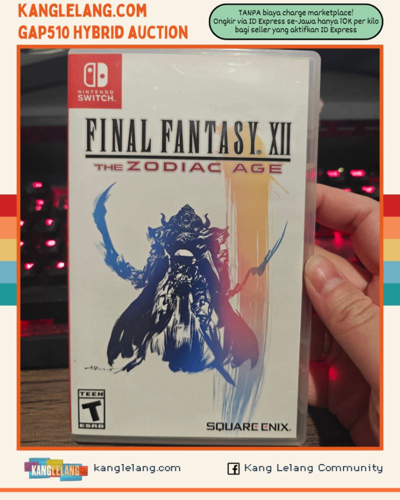 HYBRID AUCTION GAP 510 Nintendo Switch Game Final Fantasy XII The Zodiac Age PURE US