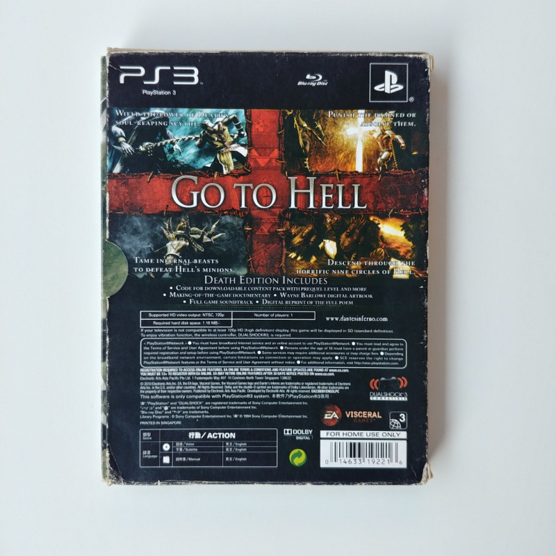 PS3 - Dante's Inferno (Death Edition) [2ND/R3] & The Darkness II (Limited Edition) [2ND/R3]