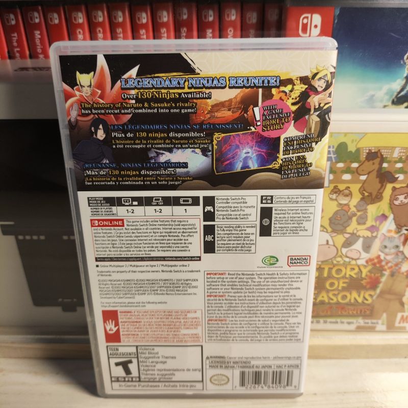 Kaset Switch Naruto Storm Connections PURE USA