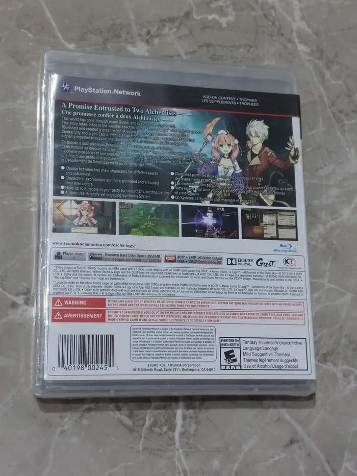 Atelier Escha & Logy Alchemists of The Dusk Sky - PlayStation 3