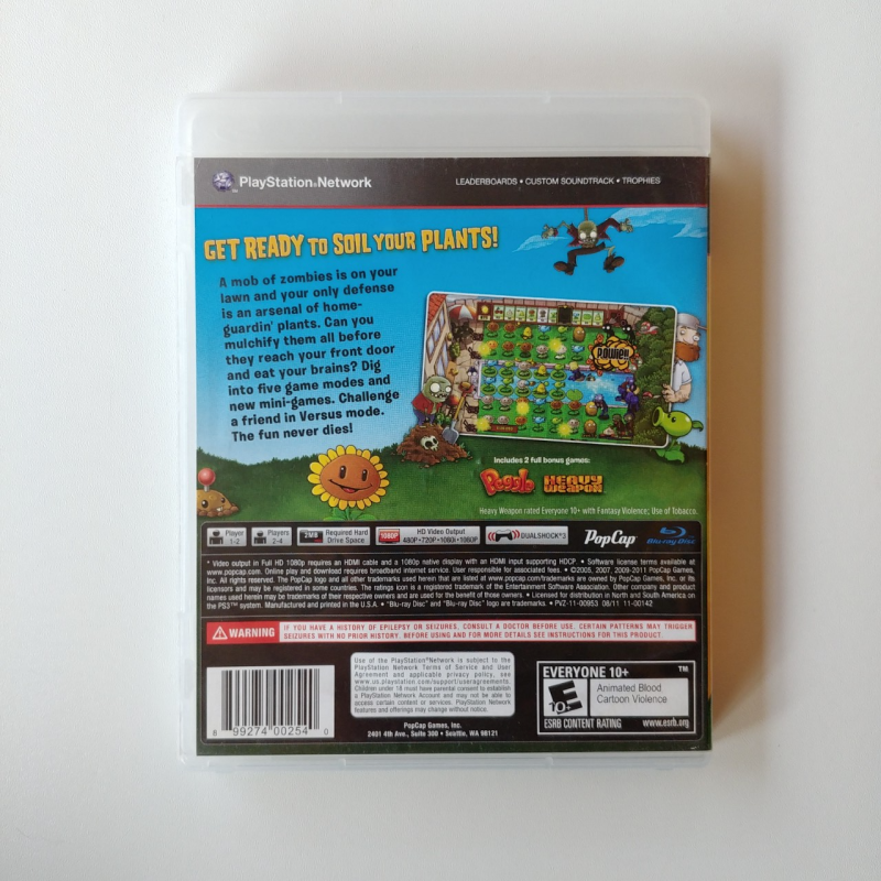PS3 - Plants vs. Zombies (2ND/R1)