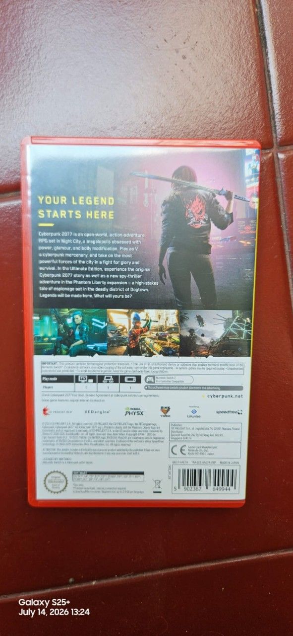 Cyberpunk 2077 switch 2 ori komplit stiker