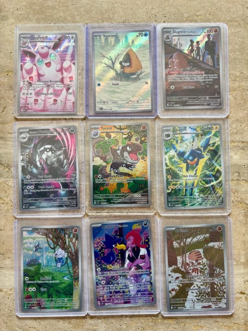 Paket Kartu Pokemon Bahasa Indonesia rarity AR #1, #2, & #3