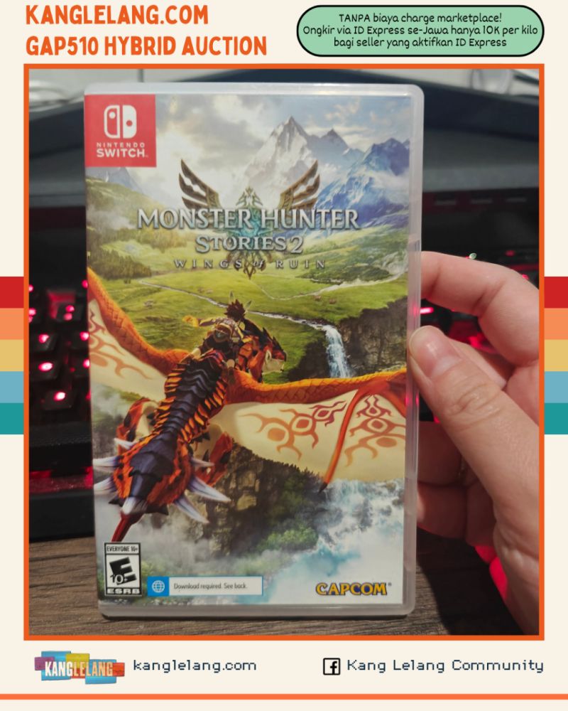 HYBRID AUCTION GAP 510 Nintendo Switch Game Monster Hunter Stories 2 Pure US