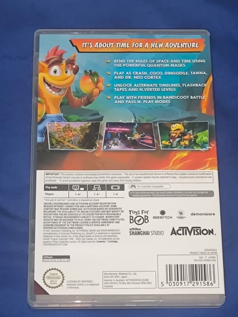 Crash Bandicot 4 It's About Time - Nintendo Switch