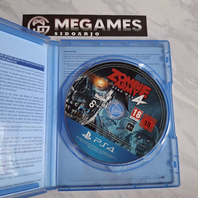Kaset BD PS4 Zombie Army Dead War 4 - Second/Bekas