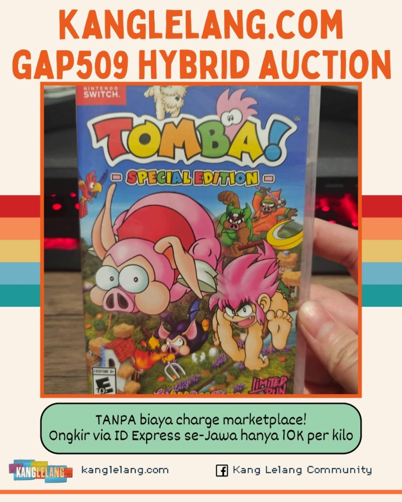 HYBRID AUCTION Pure US Limited Run Item Nintendo Switch Game Tomba Special Edition