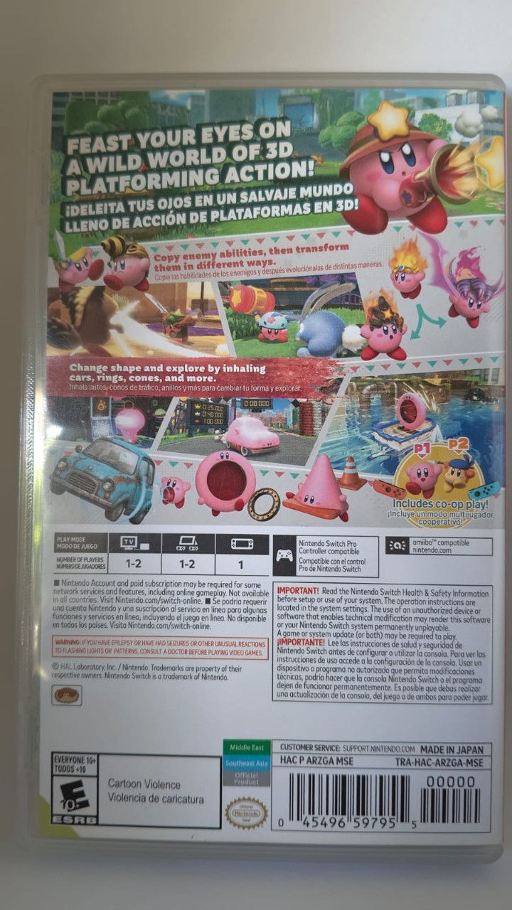 Game Nintendo Switch Kirby and The Forgotten Land - Gun Putra 500