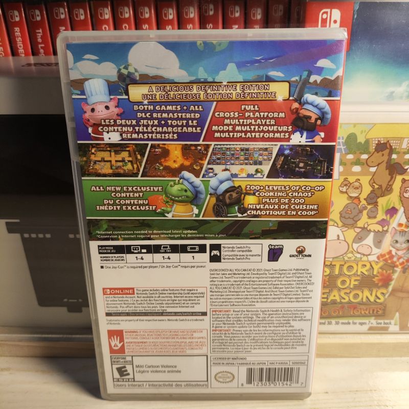 Kaset Switch Overcooked All You Can Eat PURE USA (NEW!!!)