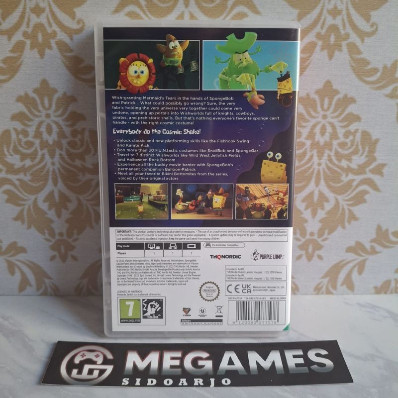 Spongebob Squarepants Cosmic Shake Nintendo Switch - Second/Bekas
