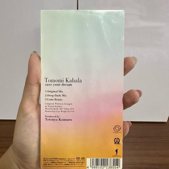 (B6) Japanese Mini CD Music Save Your Dream by Tomomi Kahala